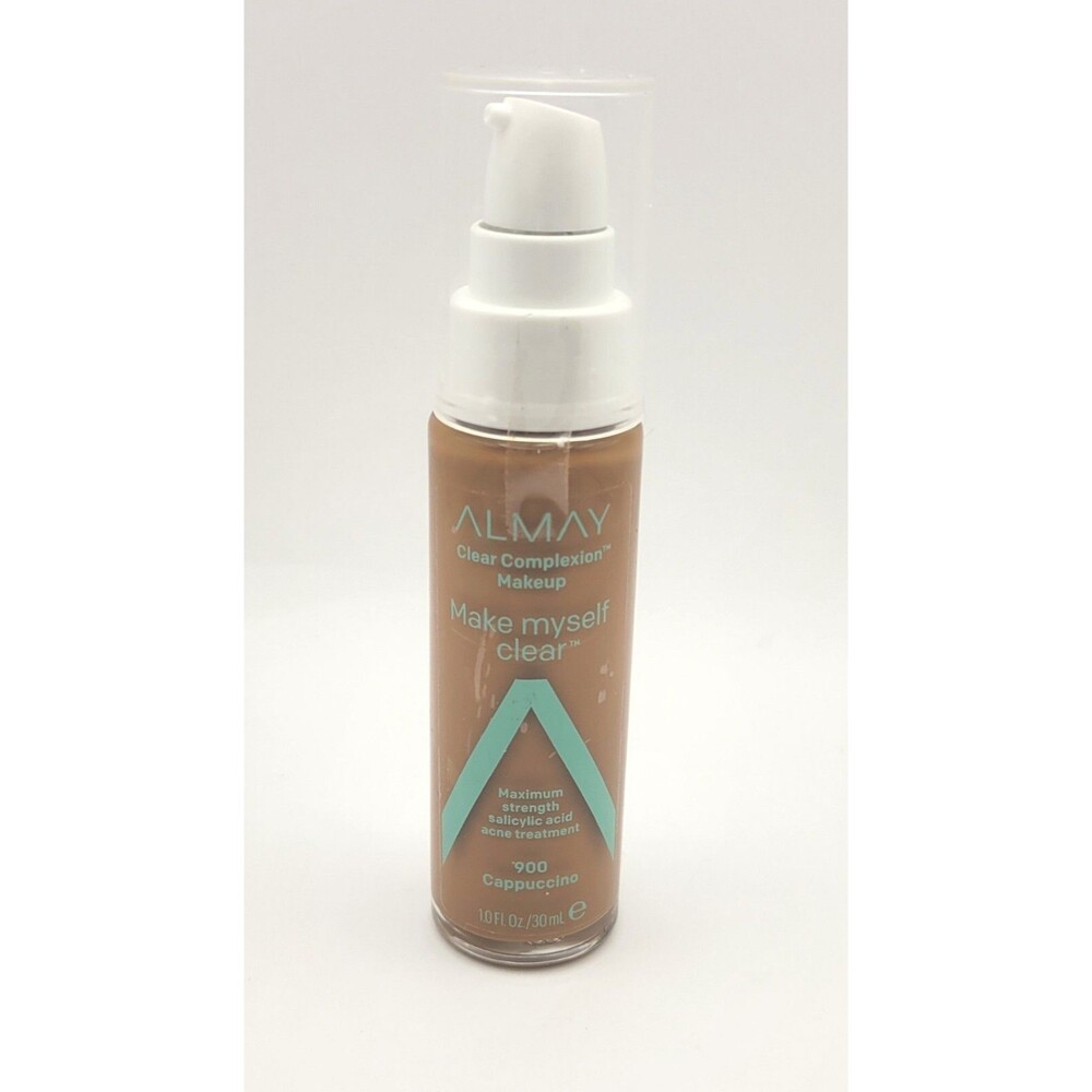 Almay Clear Complexion Make Myself Clear Makeup, 900 Cappuccino, 1 Oz NEW